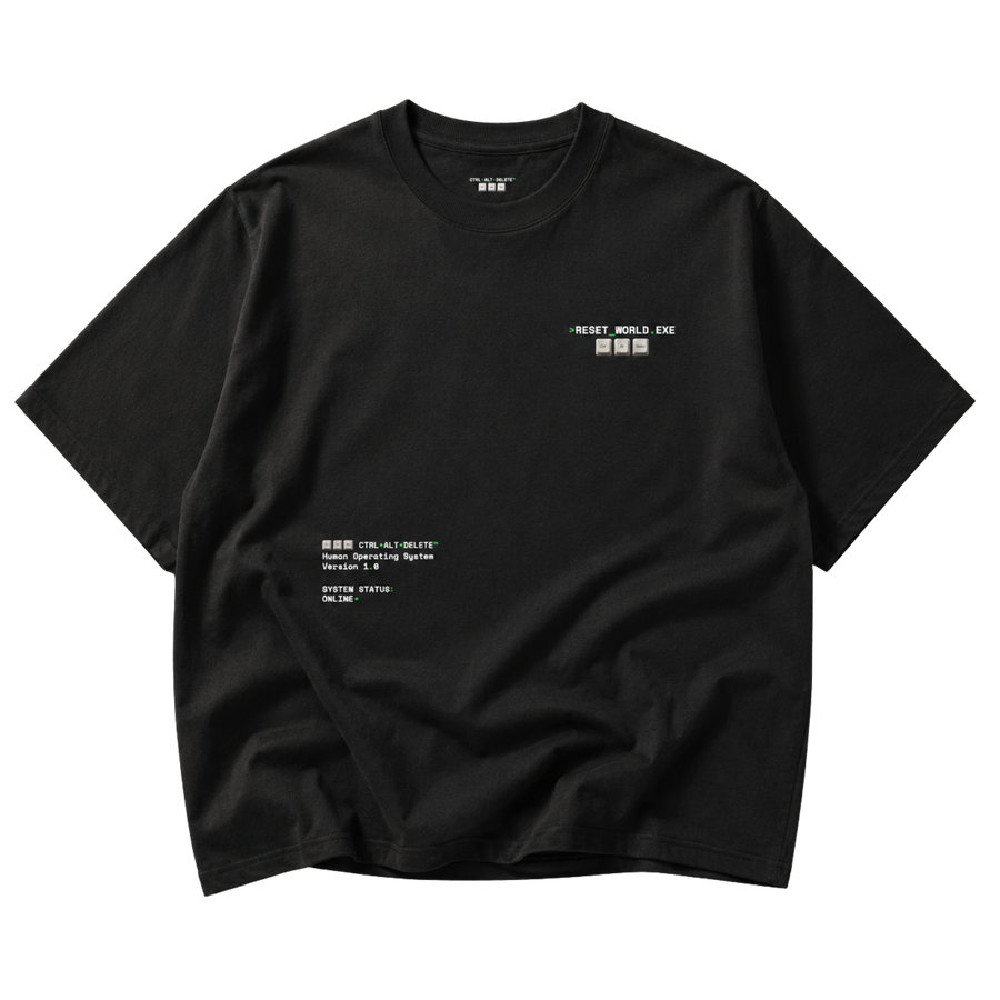 Reset World — black front