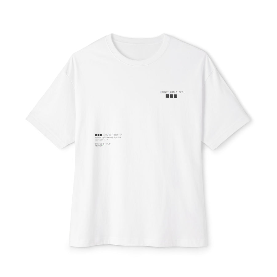 RESET_WORLD.EXE — Oversized Tee