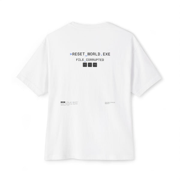 RESET_WORLD.EXE — Oversized Tee