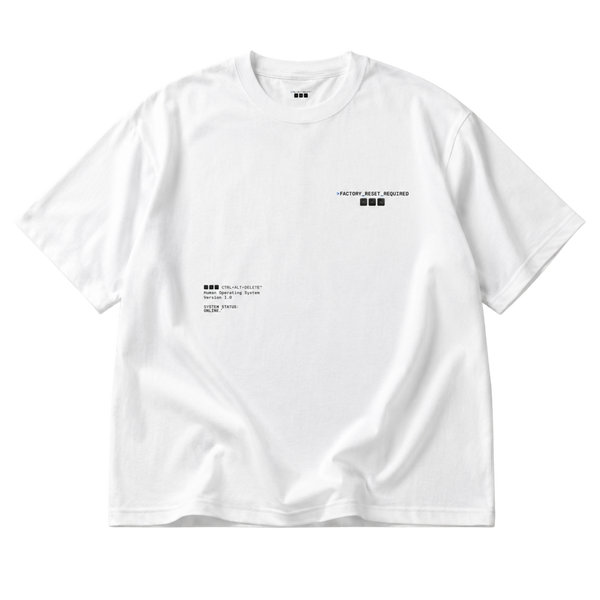 Factory Reset — white front